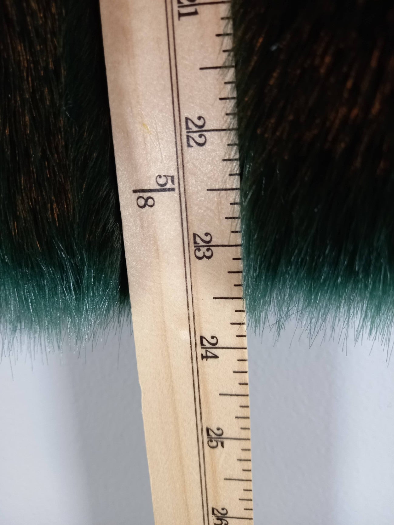 Top Shop Green Faux Fur Vest Sz 4