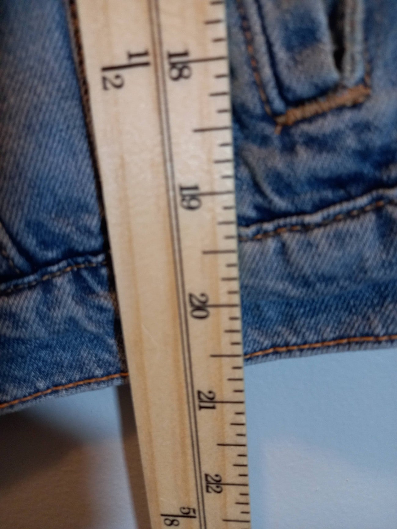 Old Navy Jean Distressed Vest Sz M