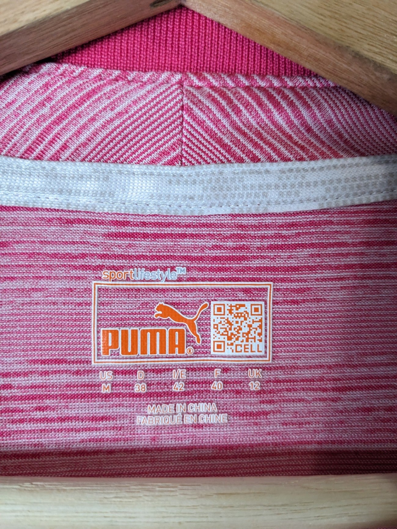Puma Pink Golf Shirt - Medium
