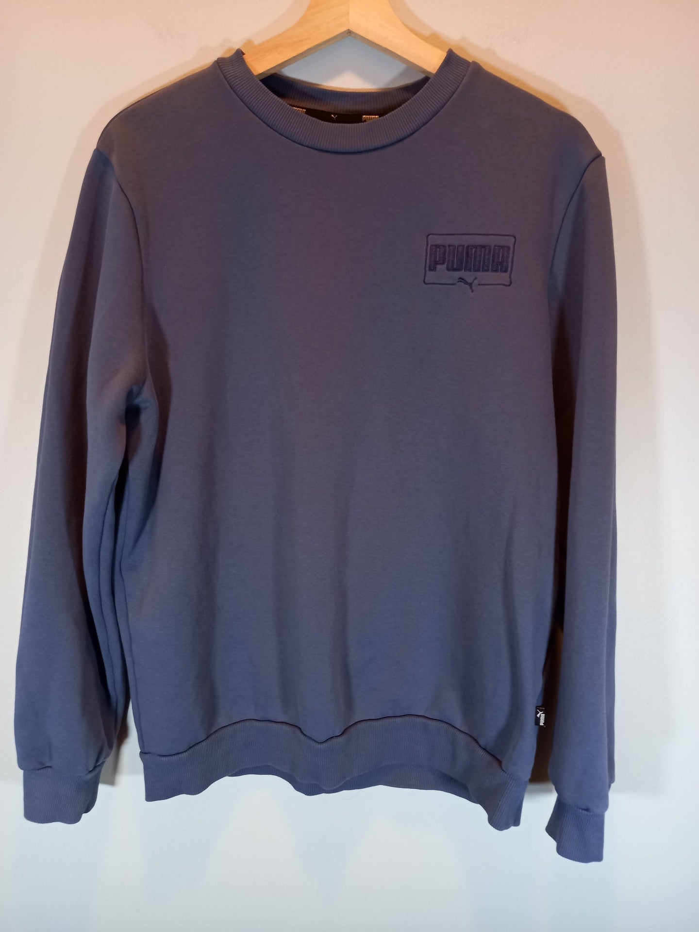Puma Blue Crewneck Sz M