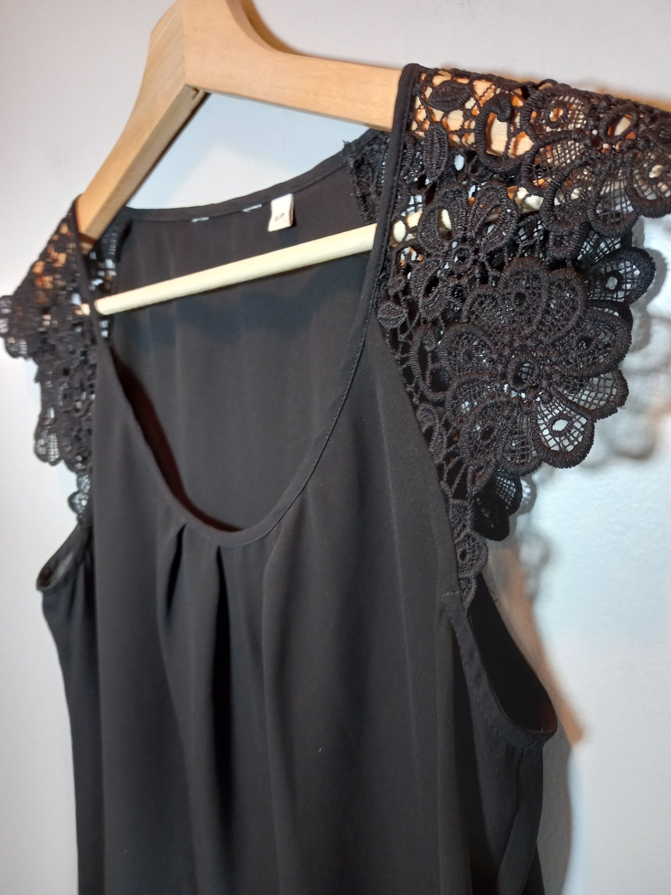 Black Blouse Sz S