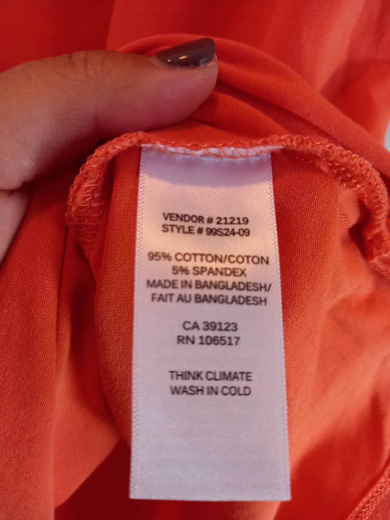 Northern Reflections Orange T-Shirt - Medium