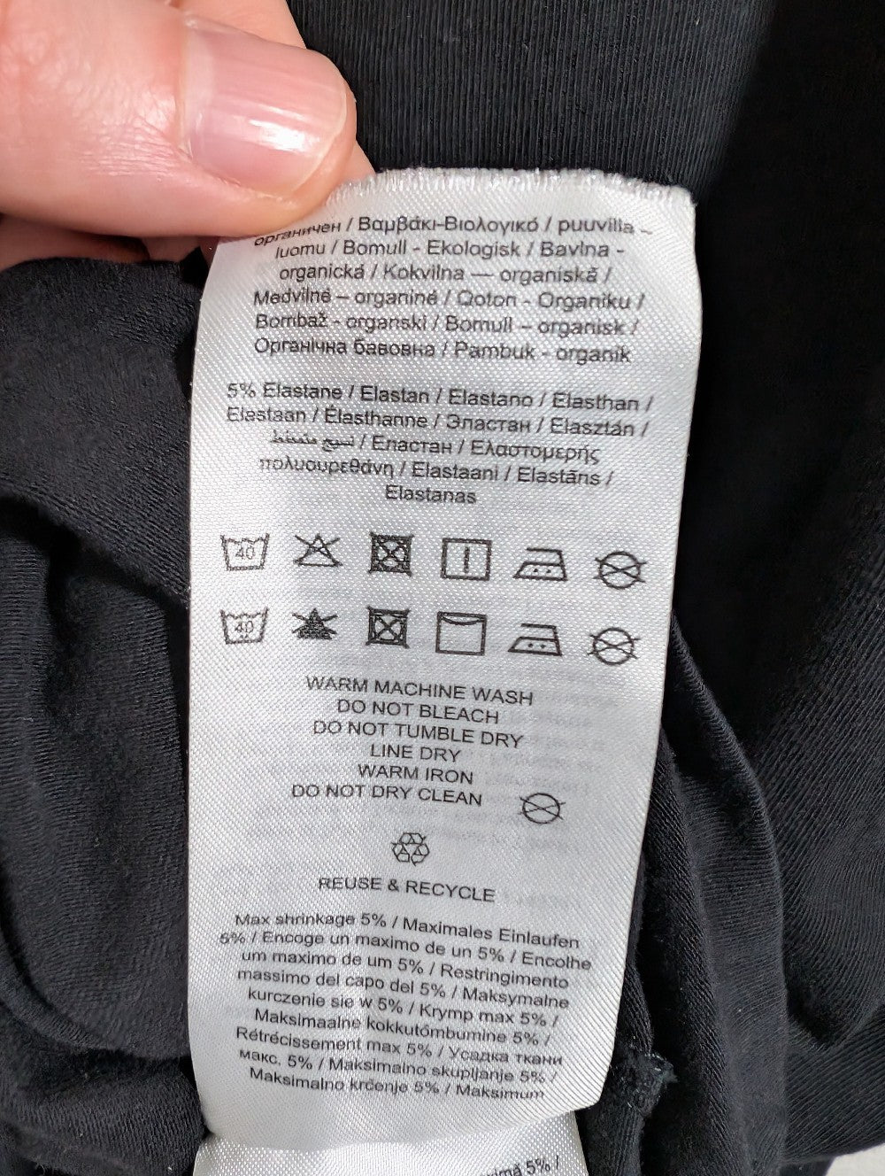 Vero Moda black long sleeve - Large (Minor Flaw)