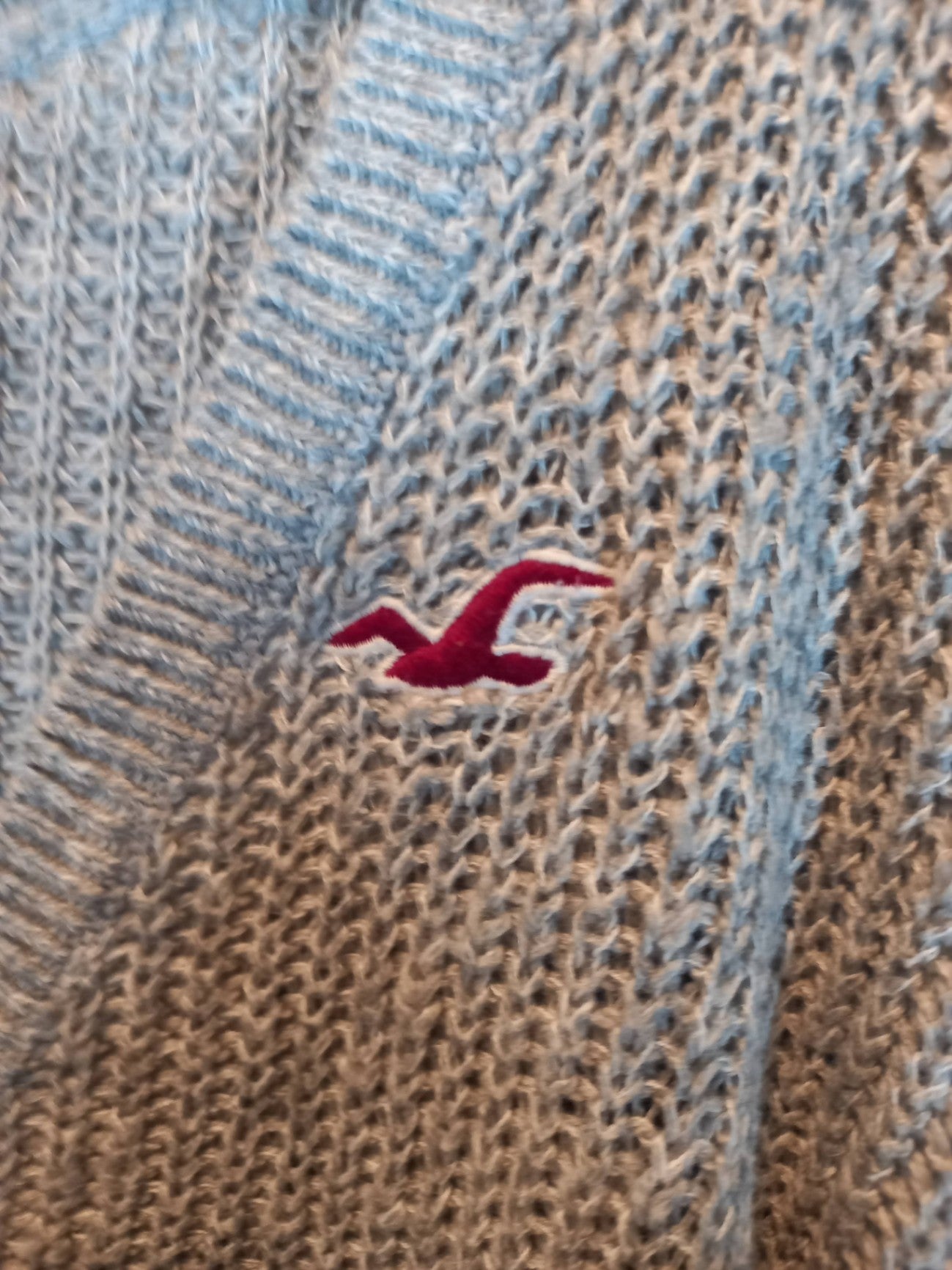 Hollister Grey Knit Sweater Sz XS/S