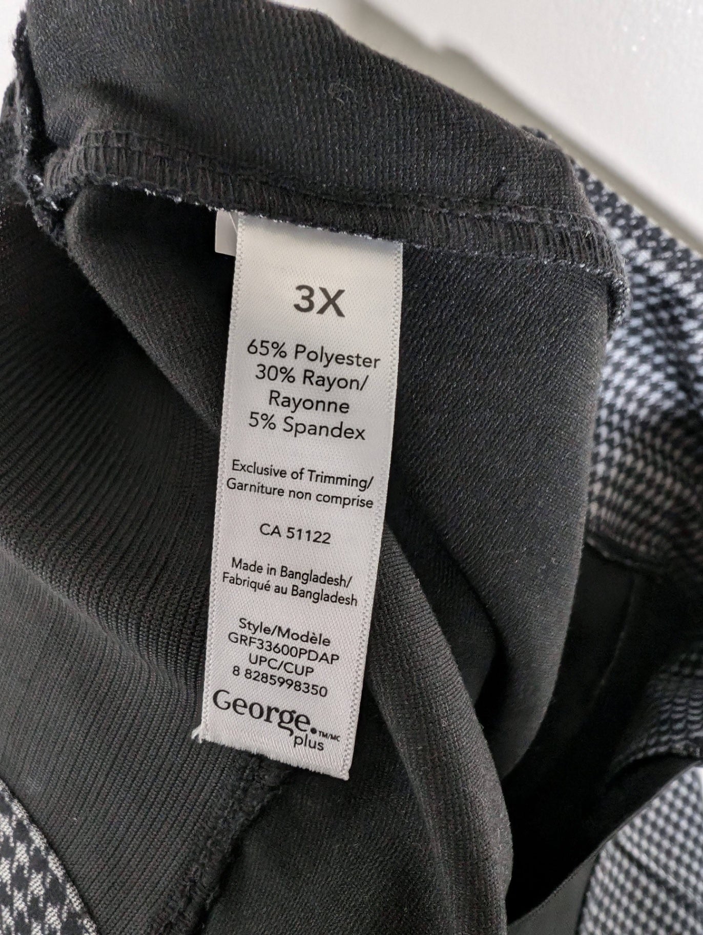 George houndstooth pant - 3XL