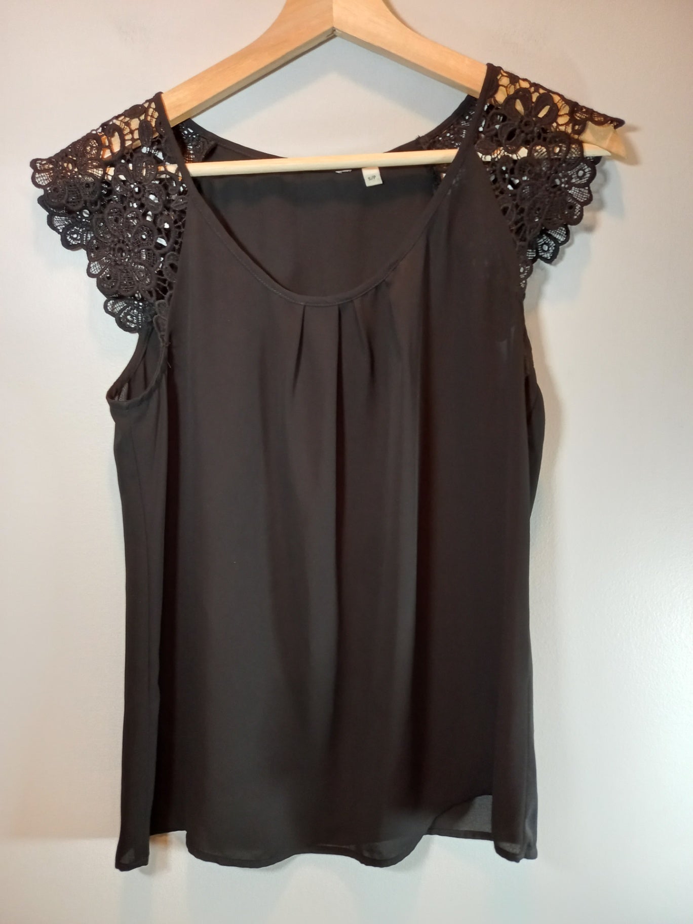 Black Blouse Sz S