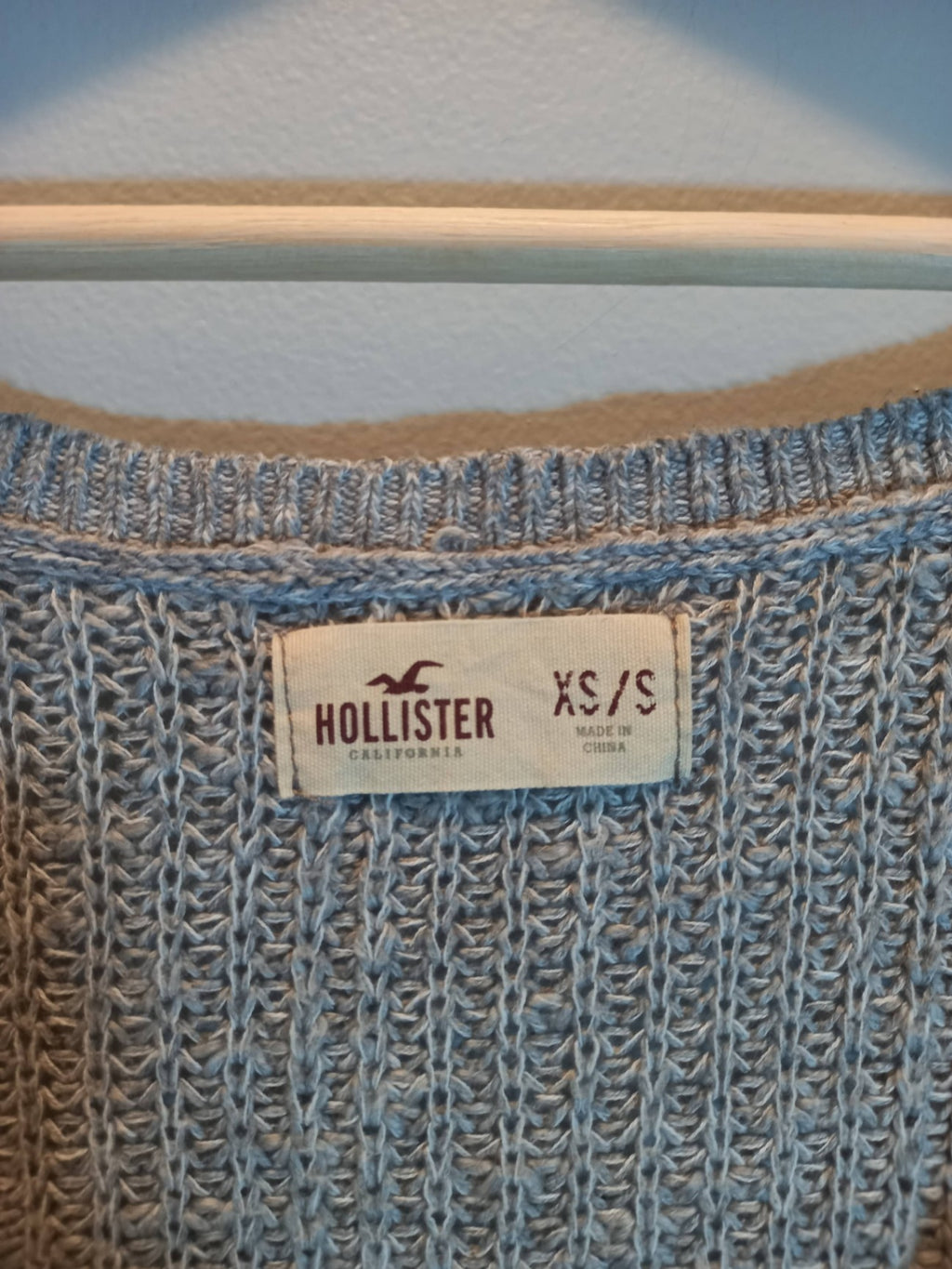 Hollister Grey Knit Sweater Sz XS/S