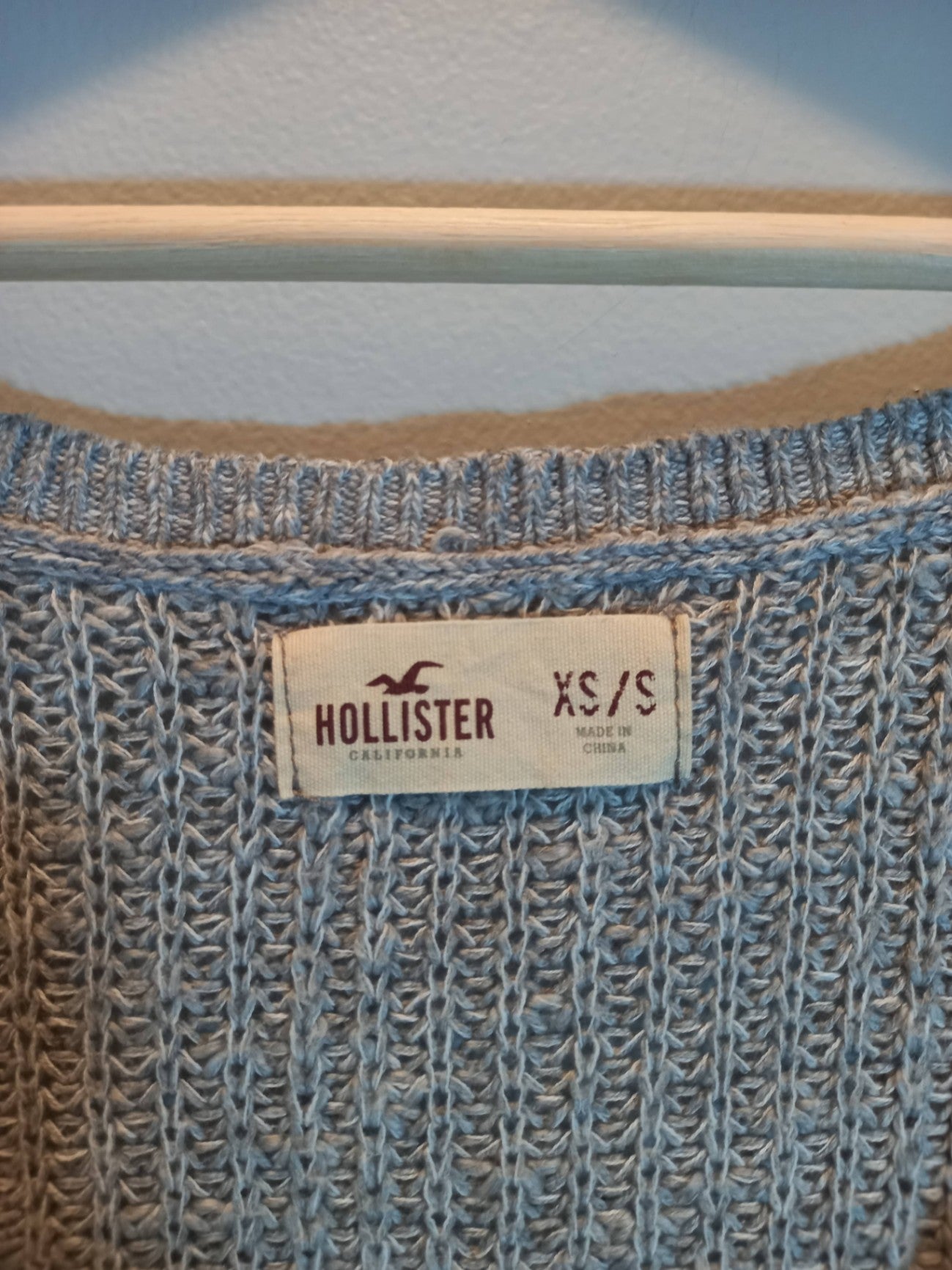 Hollister Grey Knit Sweater Sz XS/S