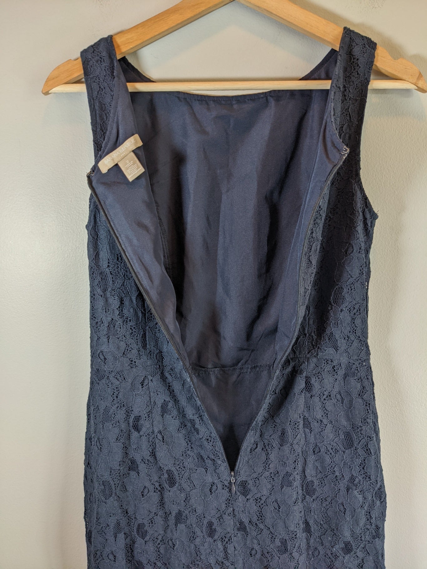 Banana Republic Navy Lace Dress - Sz 2