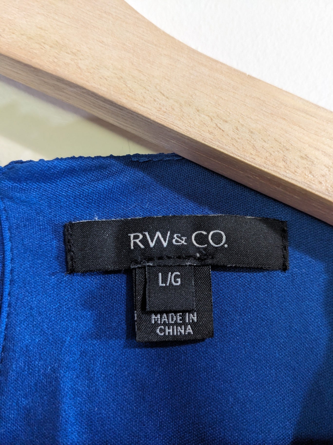 RW&Co. Blue Maxi Dress - Large