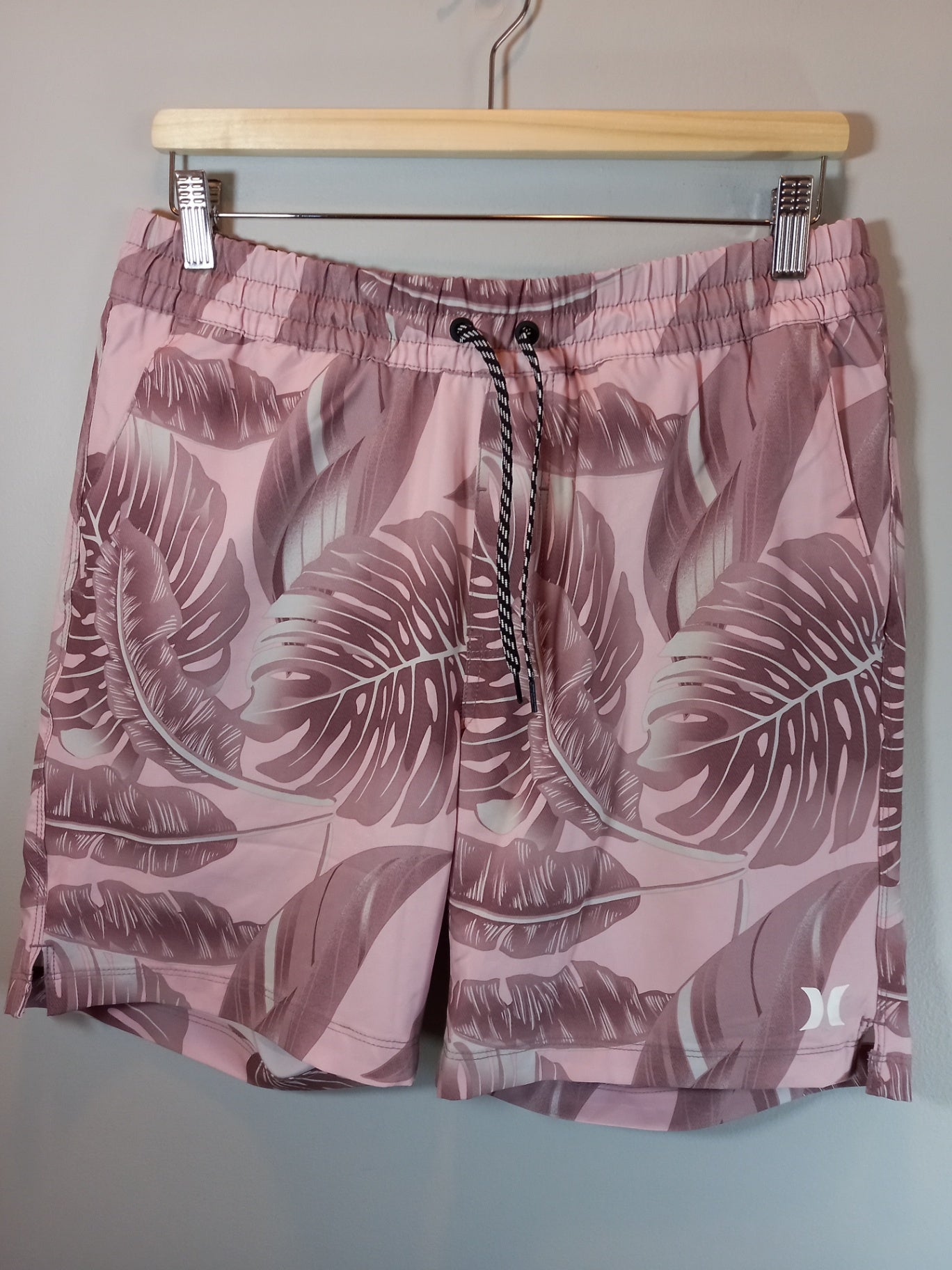 Hurley Pink Men's Swim Shorts - Medium