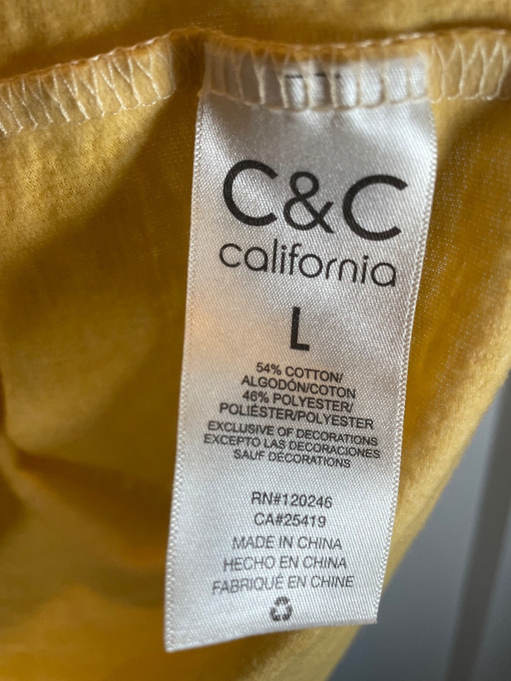 C&C California long sleeve - Large