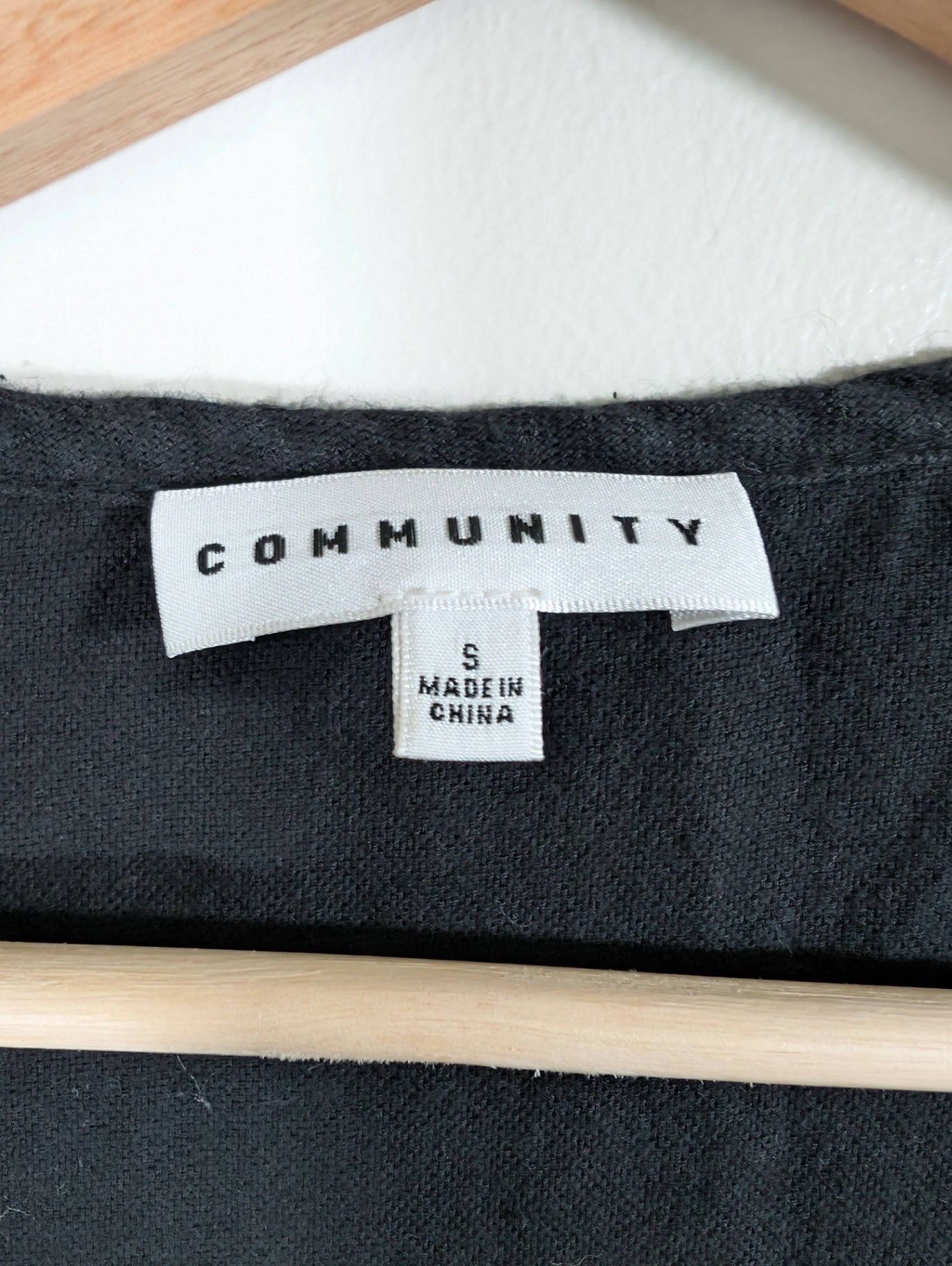 Community black jumpsuit - small