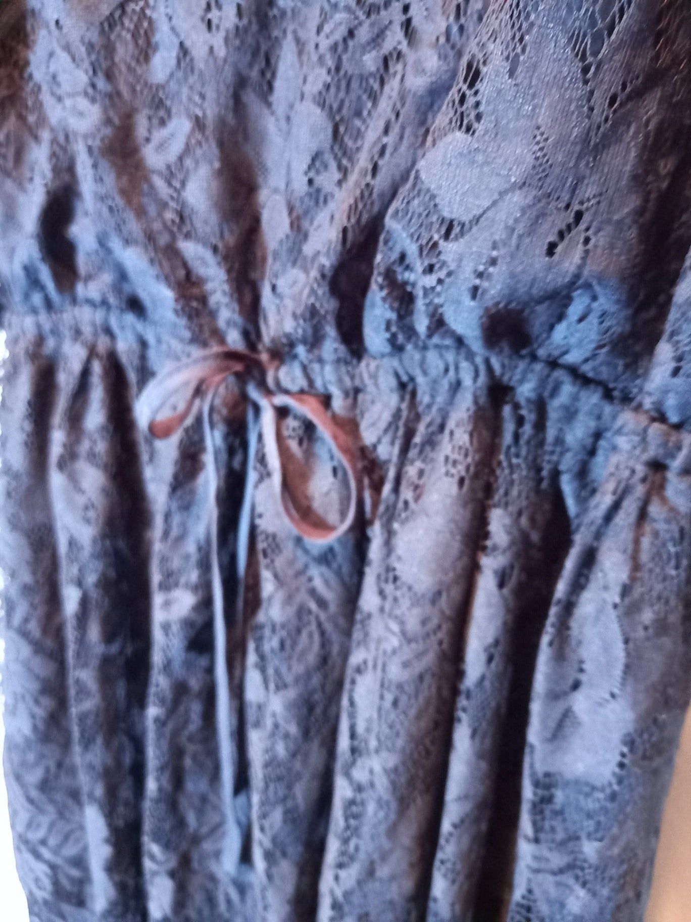 Hollister Navy Lace Dress Sz L