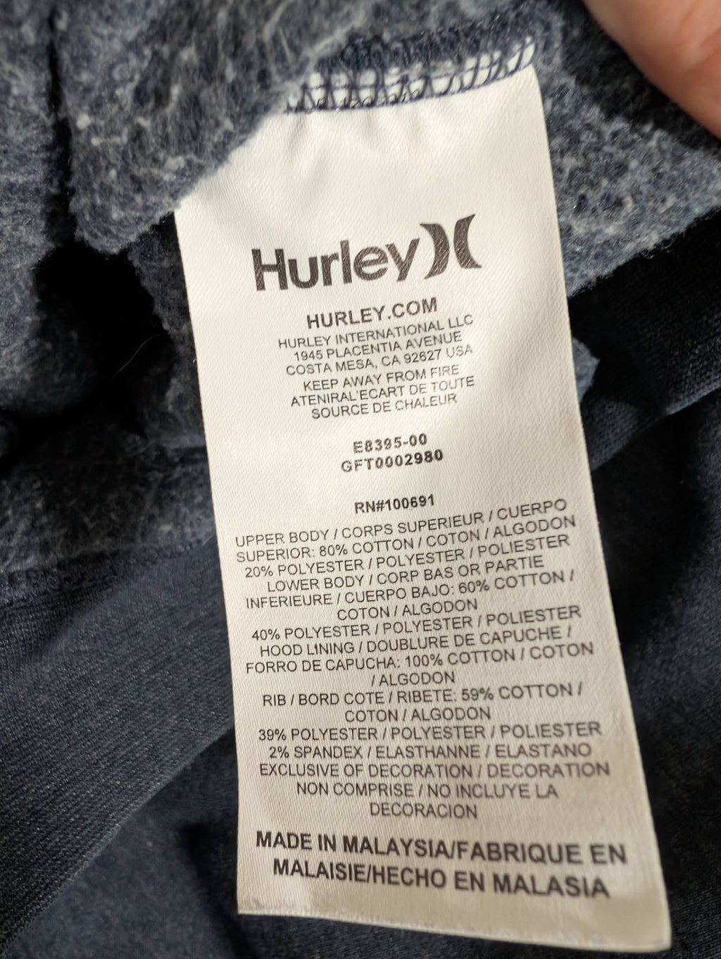 Hurley hoodie - Medium