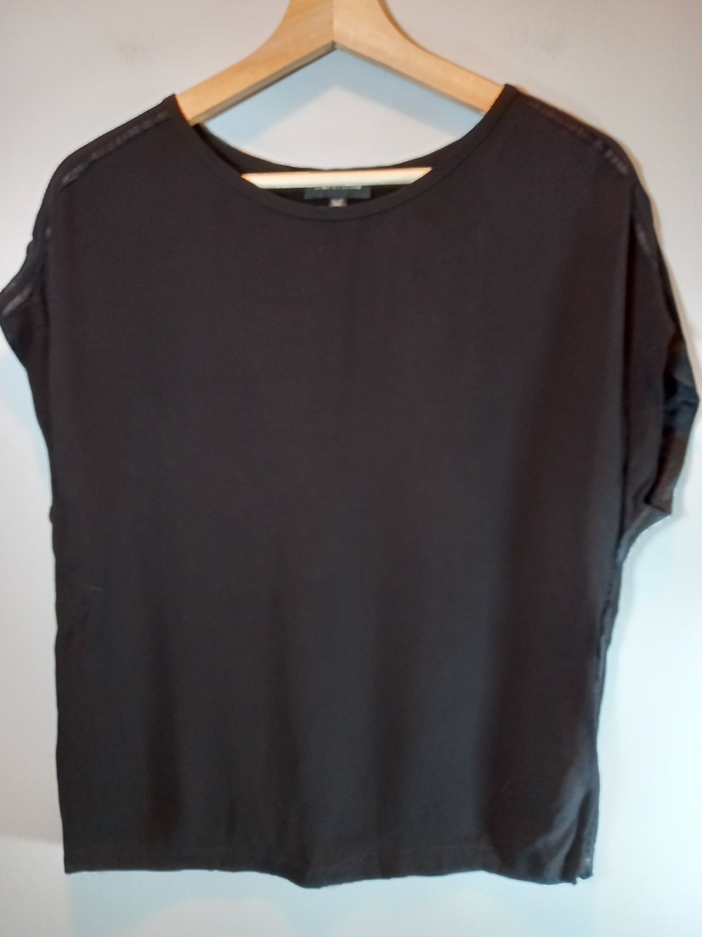 Lord & Taylor Black Blouse Sz S