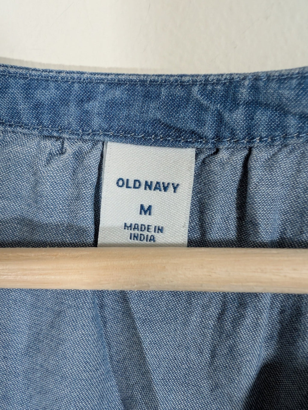 NWT Old Navy denim-style blouse - Medium