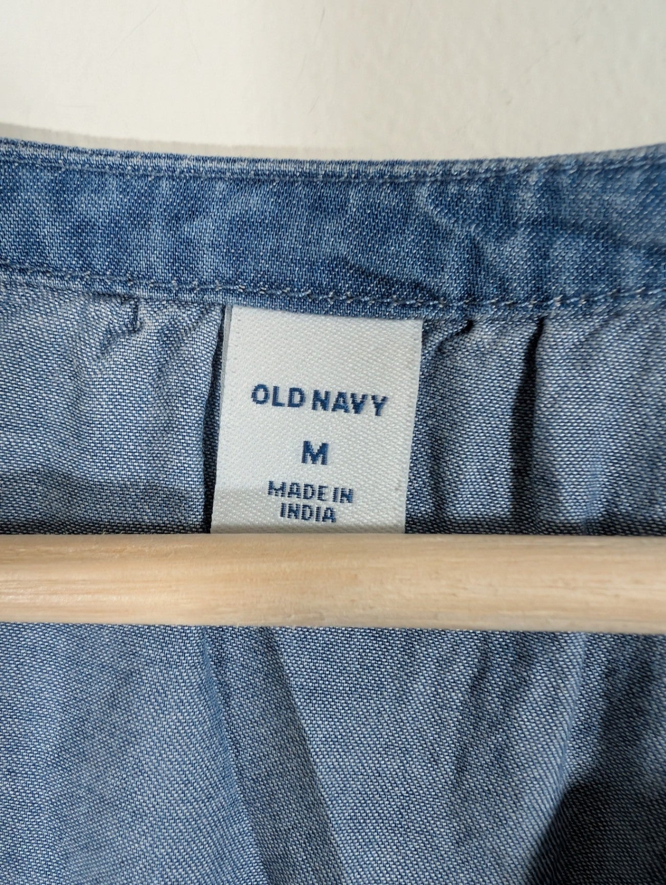 NWT Old Navy denim-style blouse - Medium