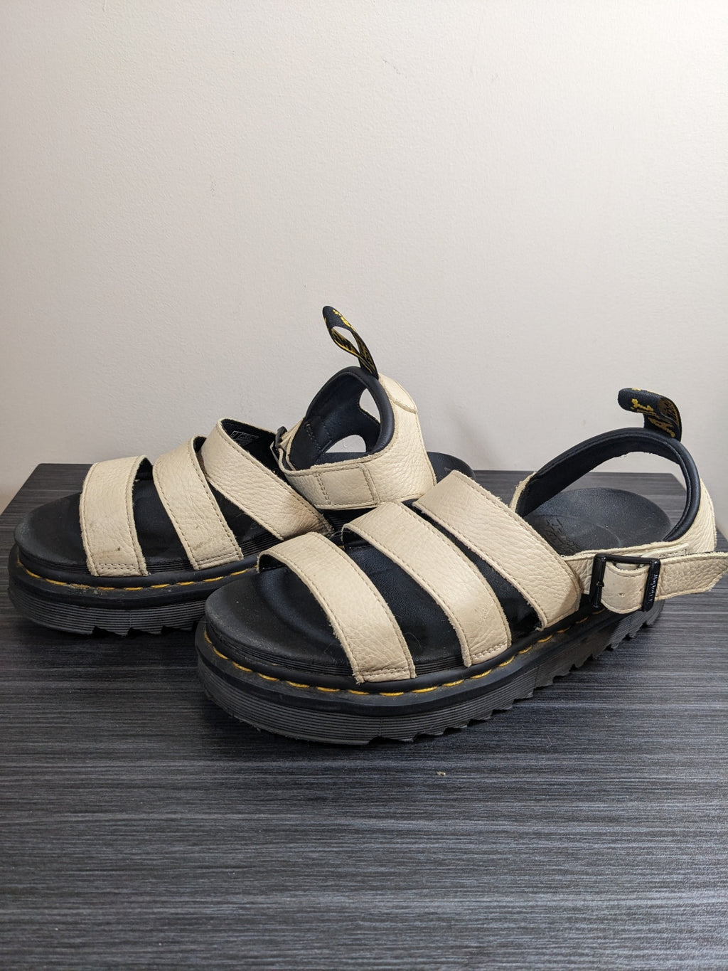 Dr. Martens Blaire Cream Strappy Sandals - Sz 8