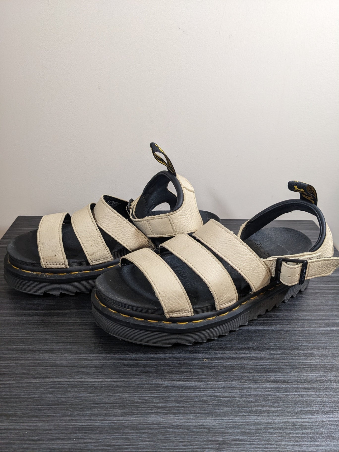 Dr. Martens Blaire Cream Strappy Sandals - Sz 8