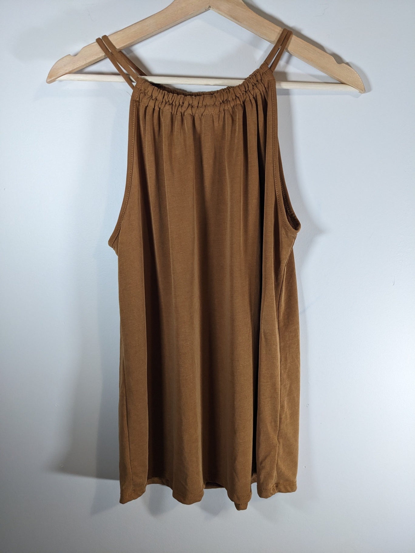 Green Envelope Brown Tank - Medium