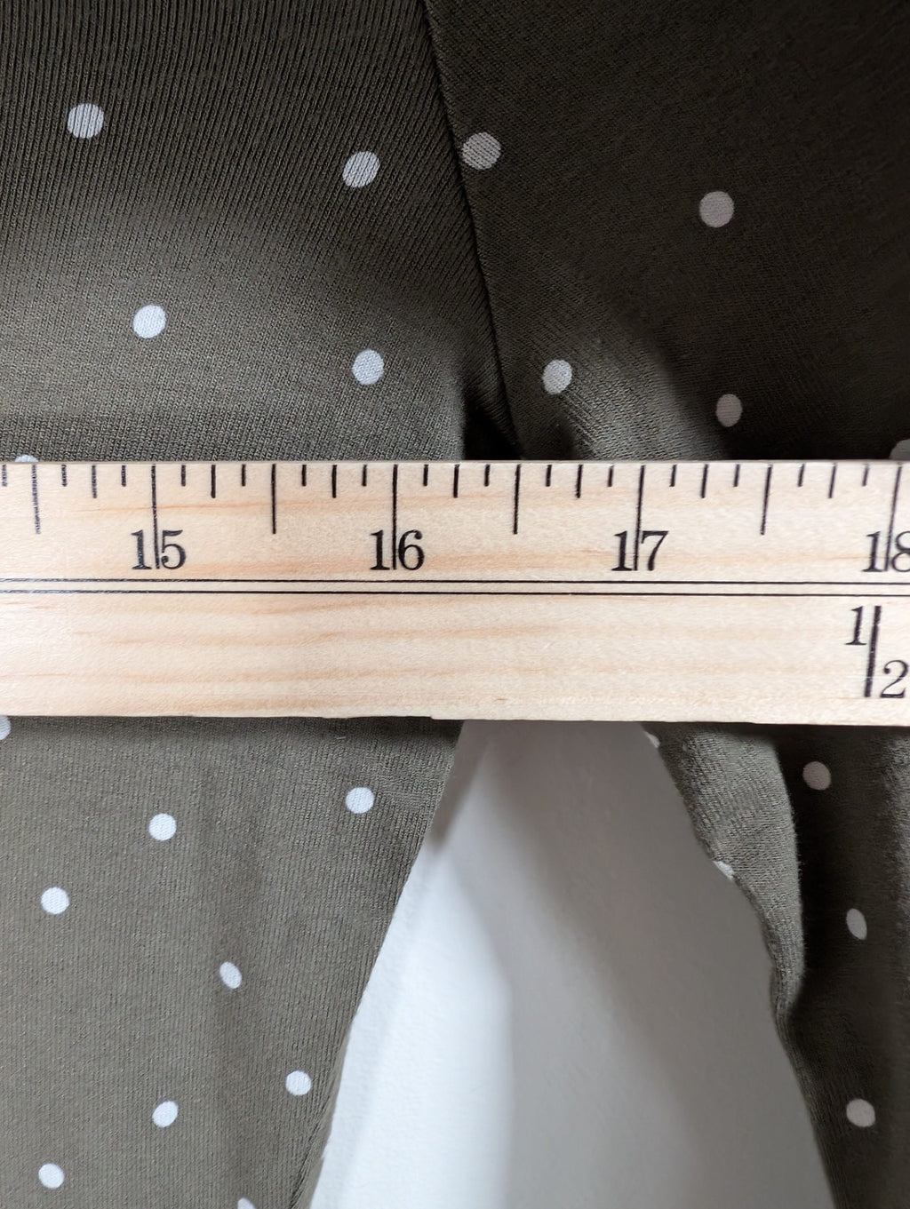 No label polka dot long sleeve - appears small