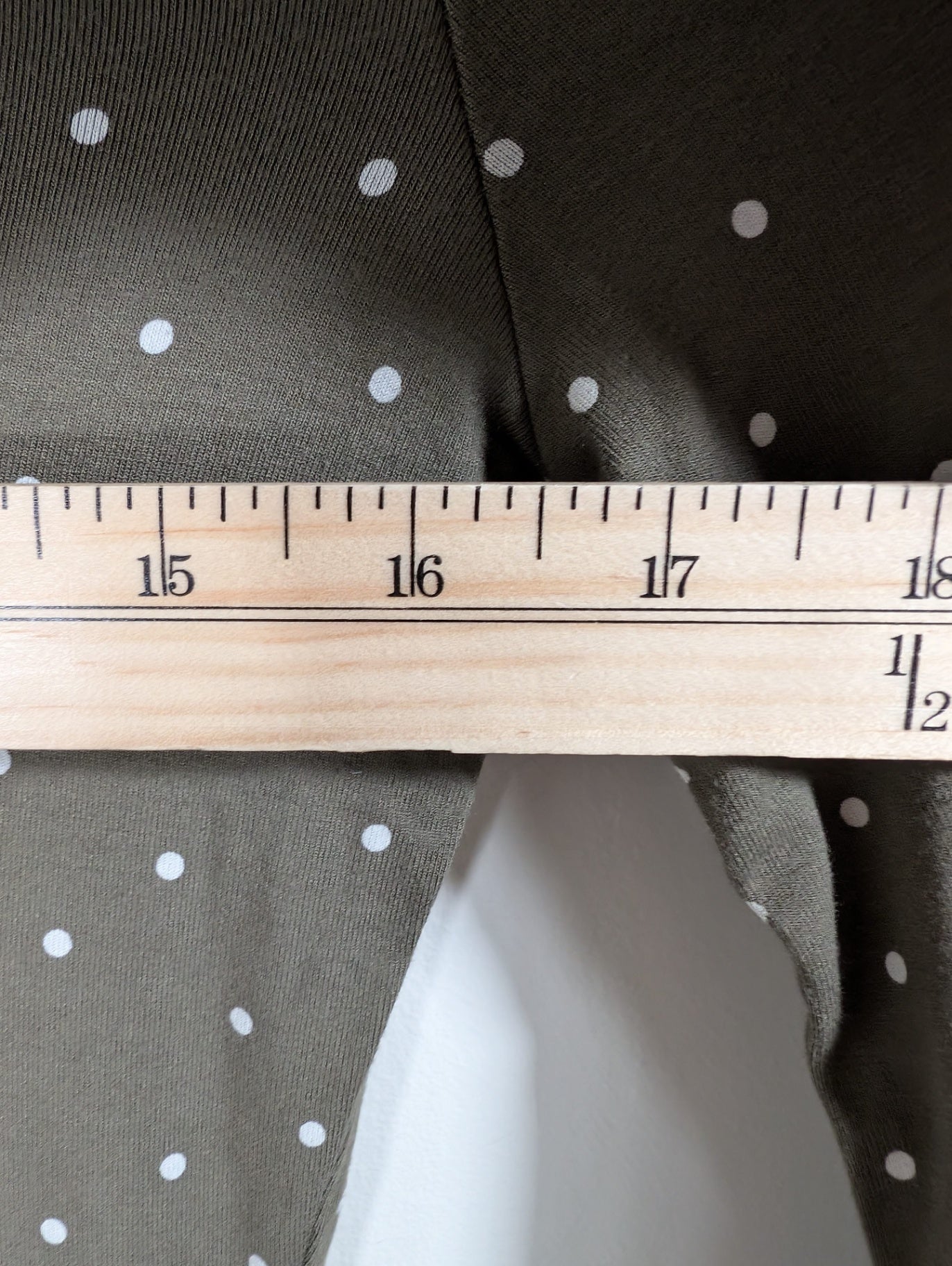 No label polka dot long sleeve - appears small