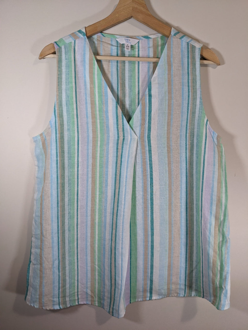 Time & Tru Linen Blouse - Small
