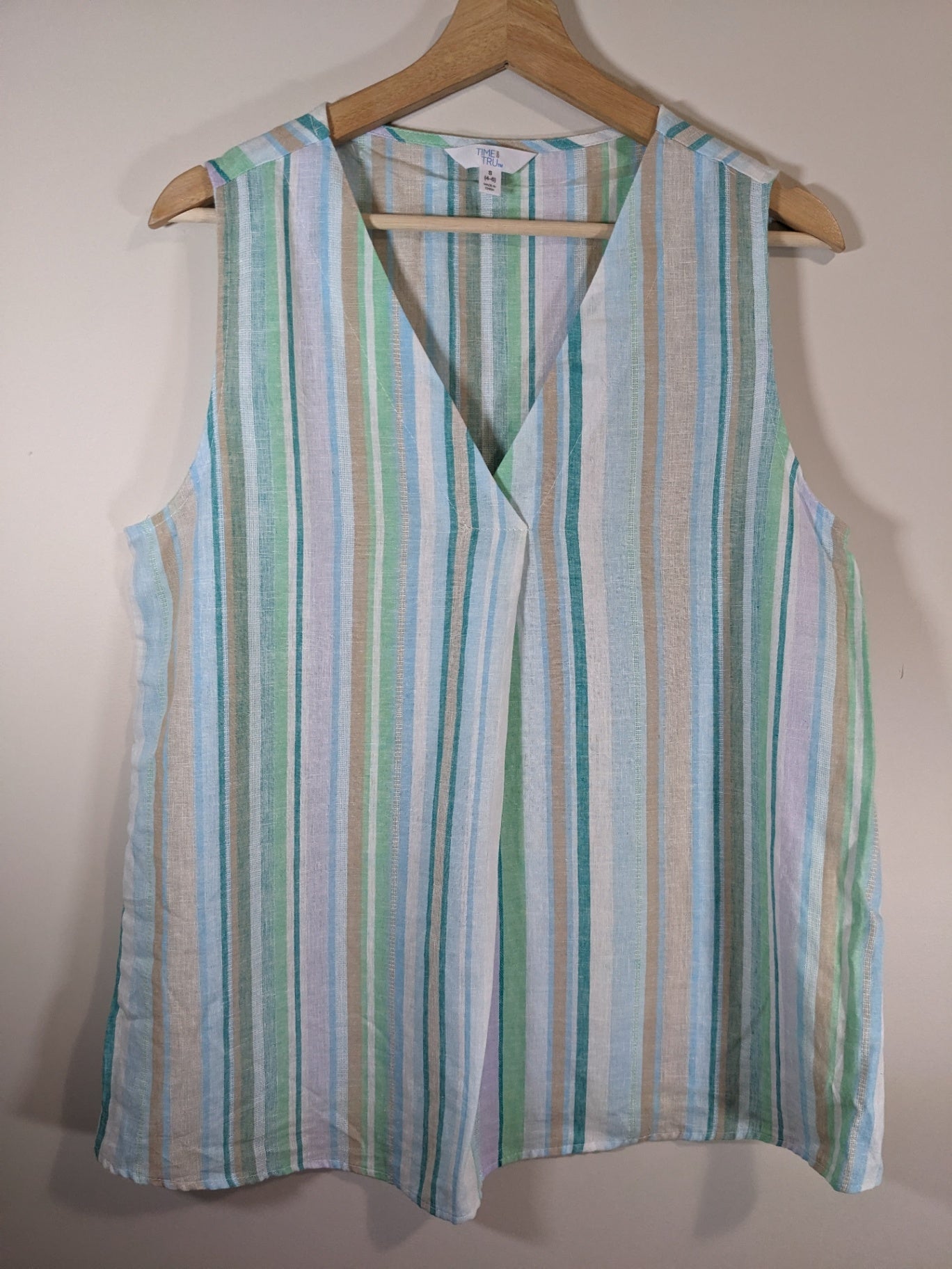 Time & Tru Linen Blouse - Small
