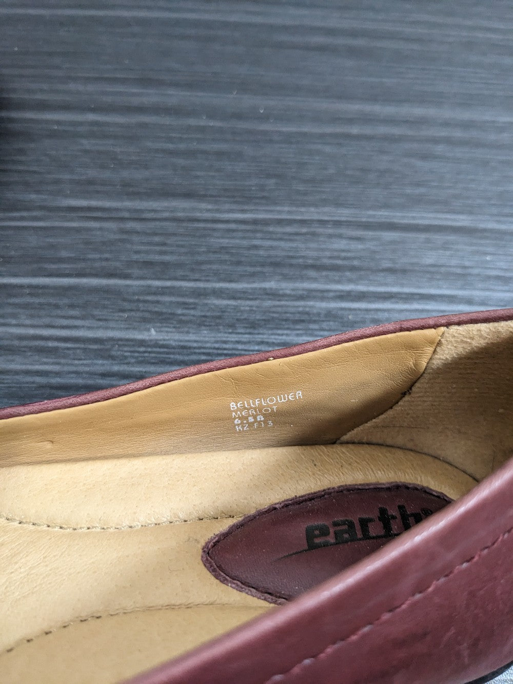 Earth Bellflower Merlot Ballet Flats - Sz 6.5