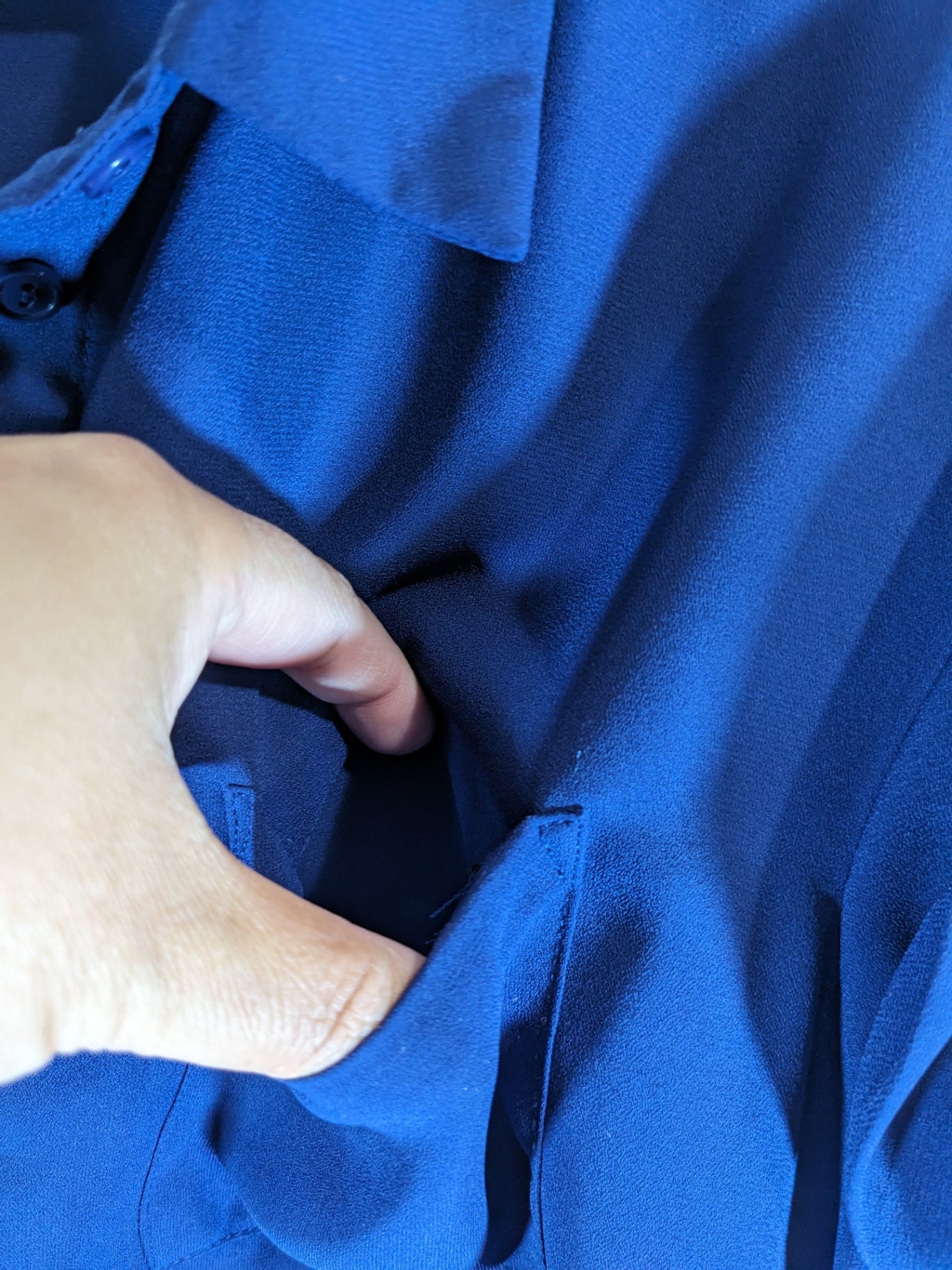 Navy Blouse - Sz 10