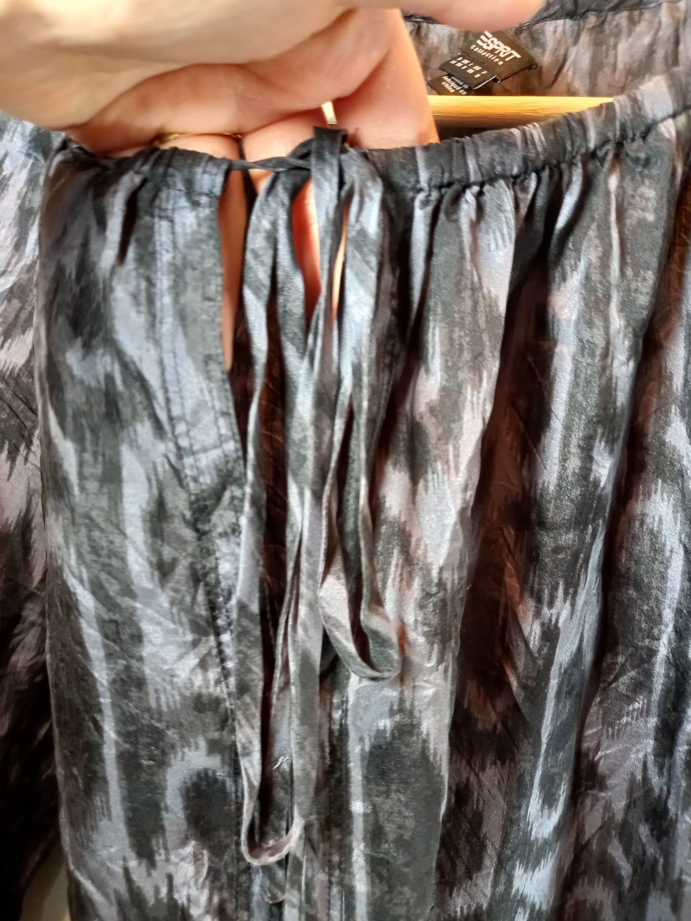 Esprit Silk Sheer Blouse Sz XS