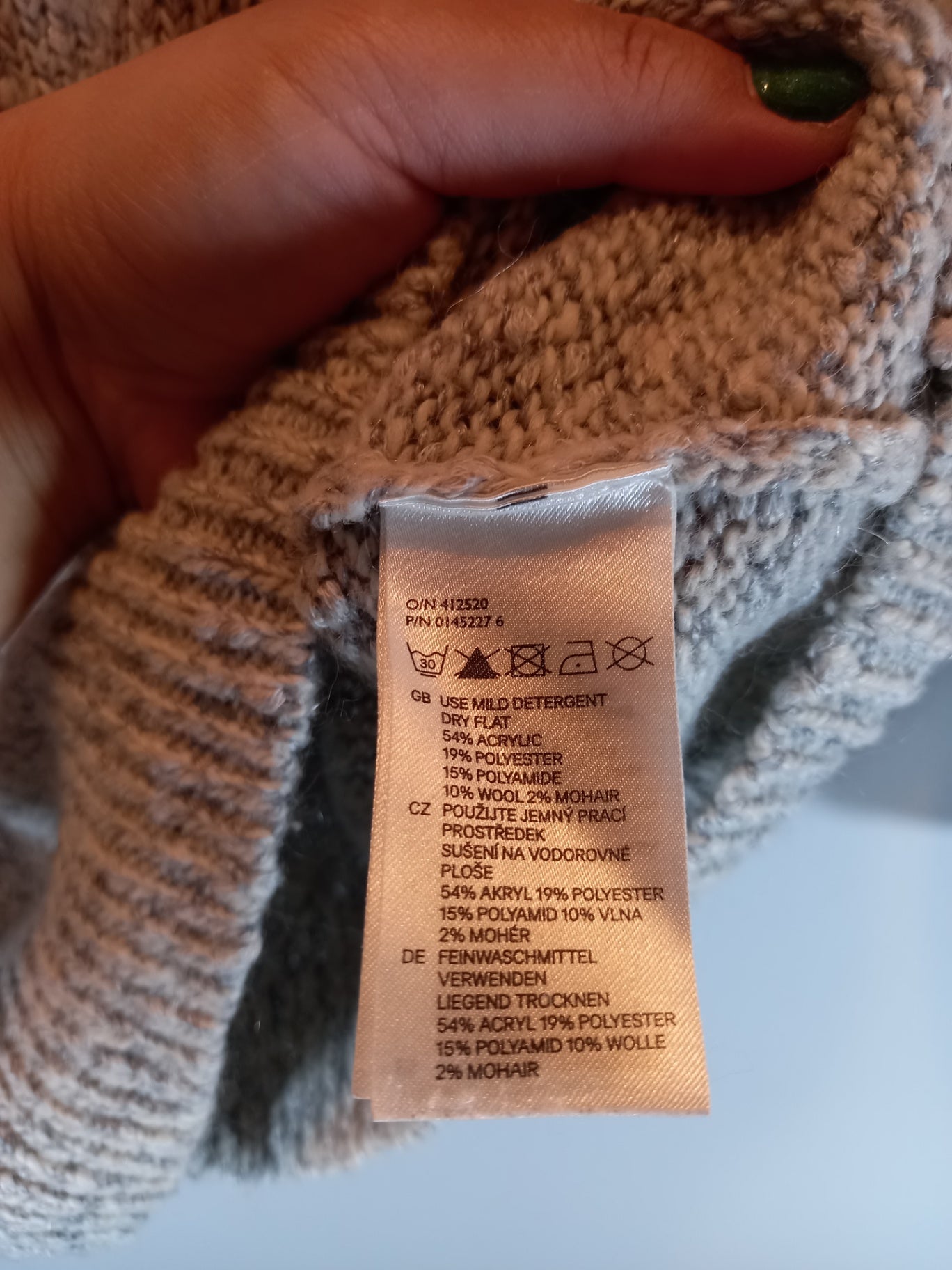Grey Sweater Sz S