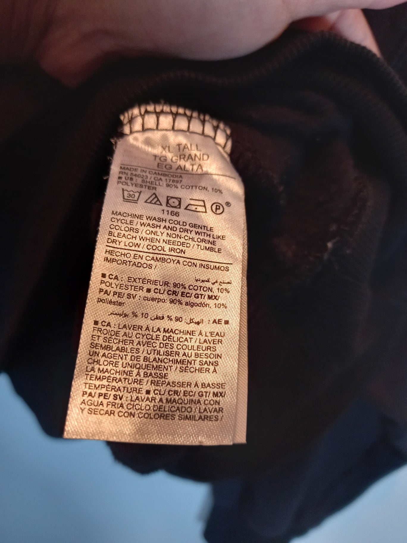 Old Navy Black Crop Hoodie Sz XL