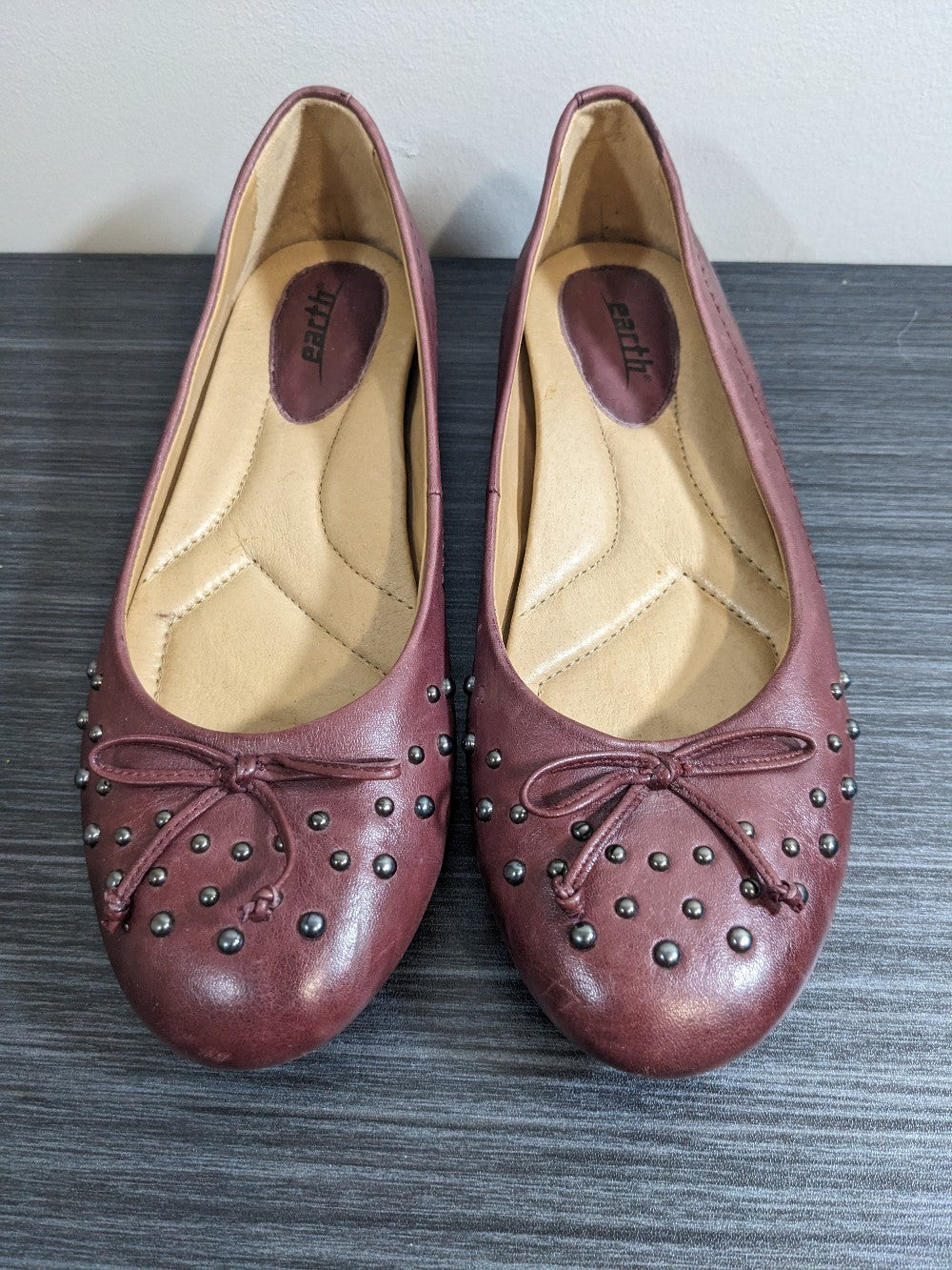 Earth Bellflower Merlot Ballet Flats - Sz 6.5
