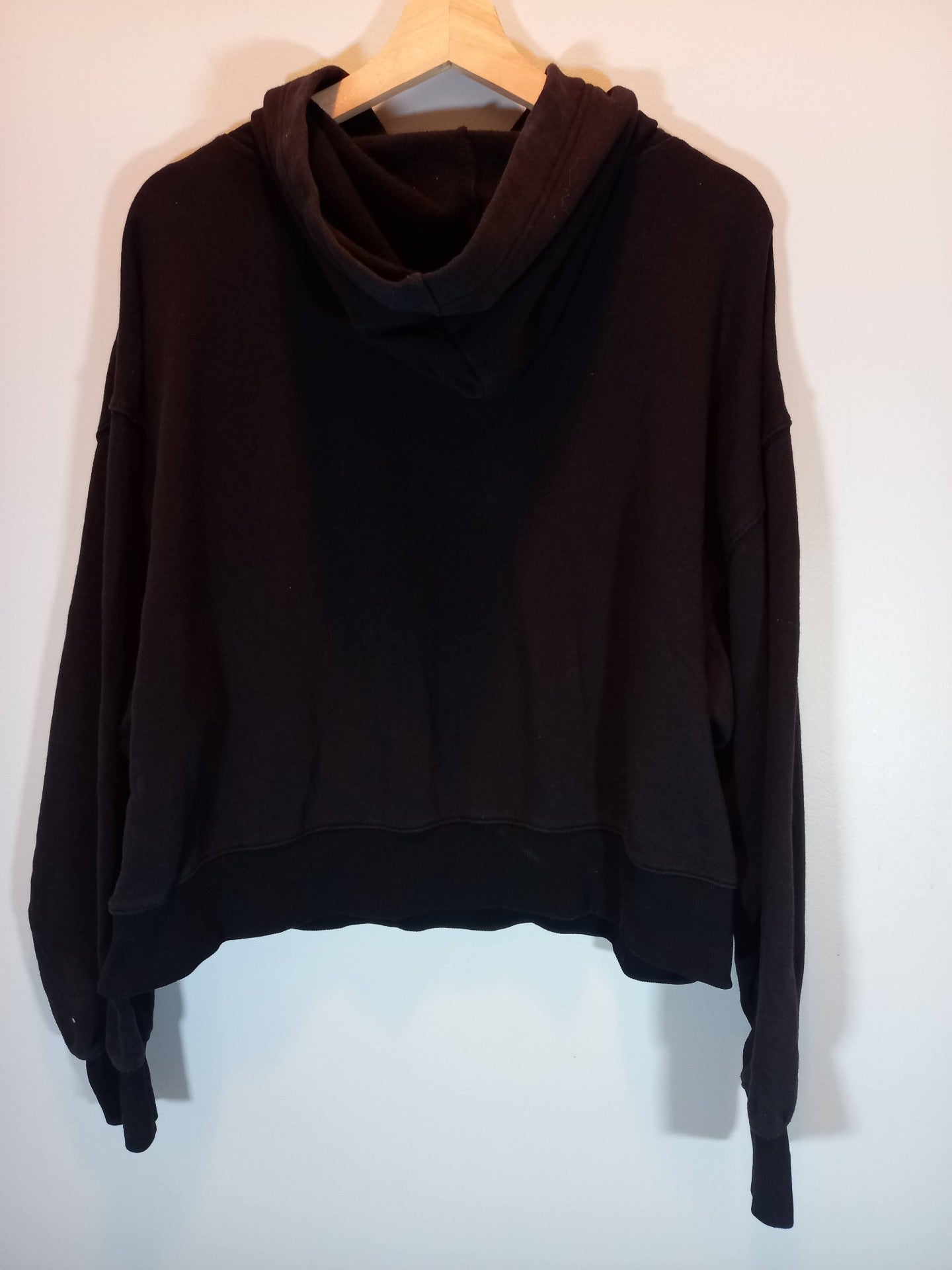 Old Navy Black Crop Hoodie Sz XL