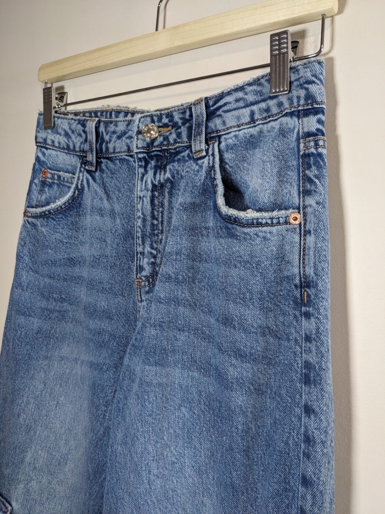 Zara Wideleg Denim Jeans - Sz 13/14 kids