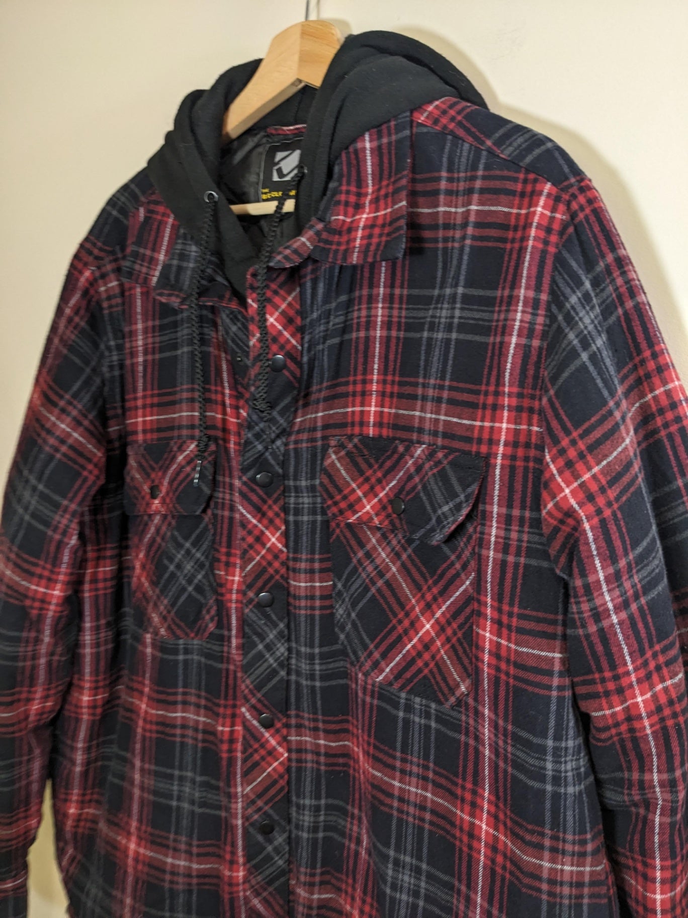 The B.C. Clothing Co. Flannel with Hoodie Jacket - Medium
