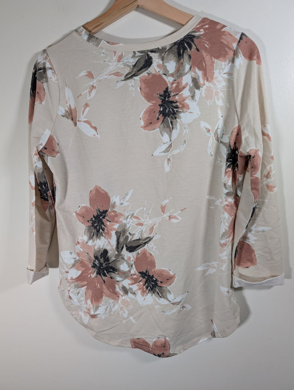 Eclipse Floral 3/4 Length Sleeve - Small