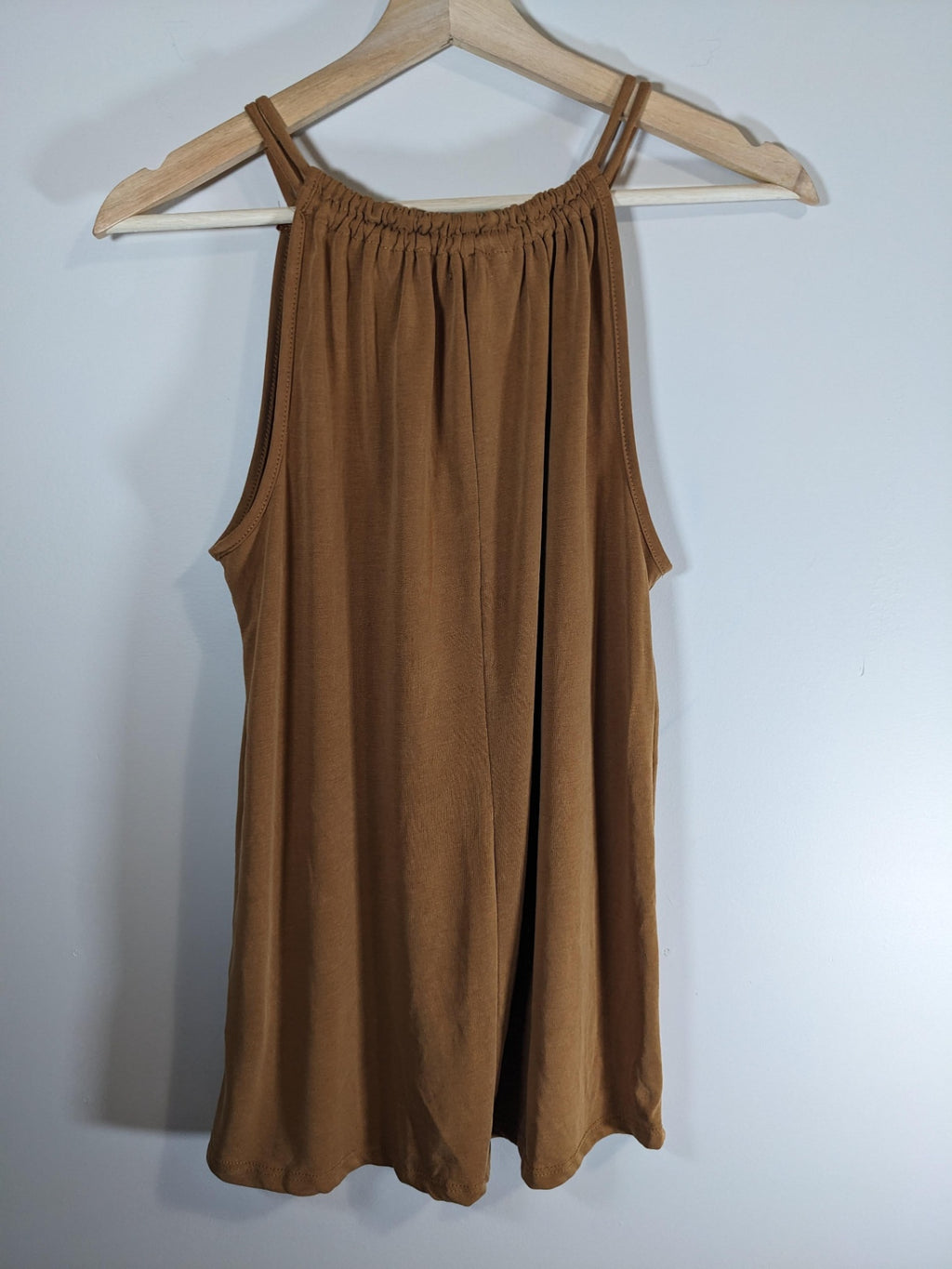 Green Envelope Brown Tank - Medium