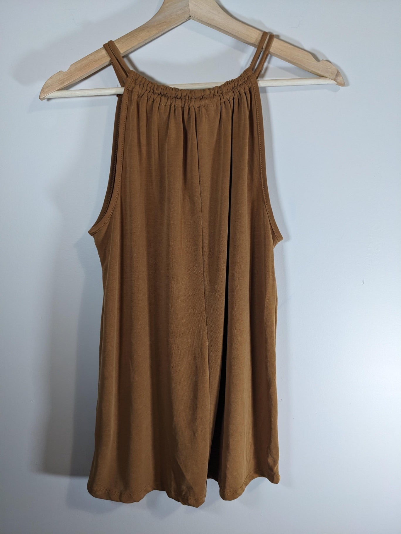 Green Envelope Brown Tank - Medium