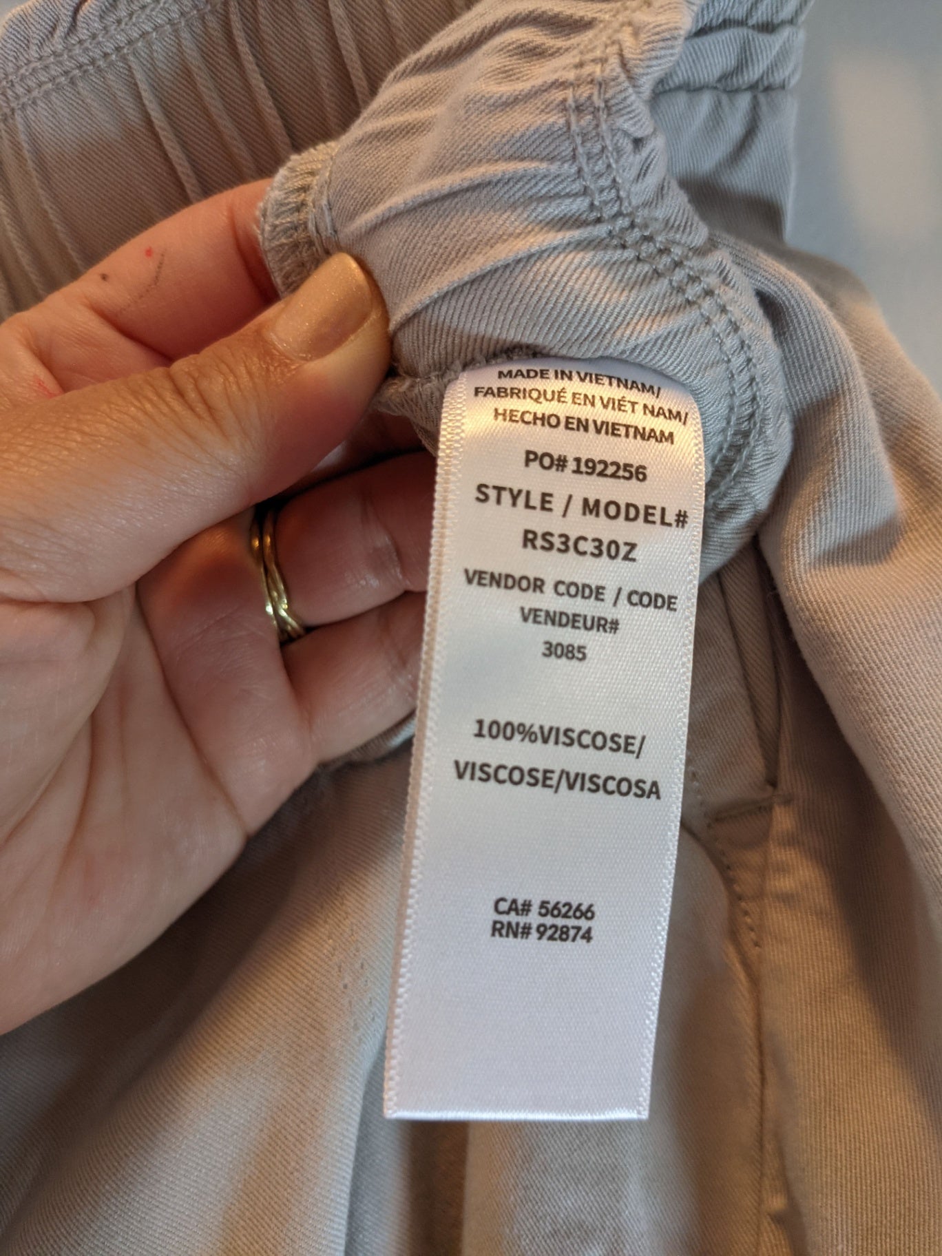 Splendid Beige Drawstring Pants - Medium