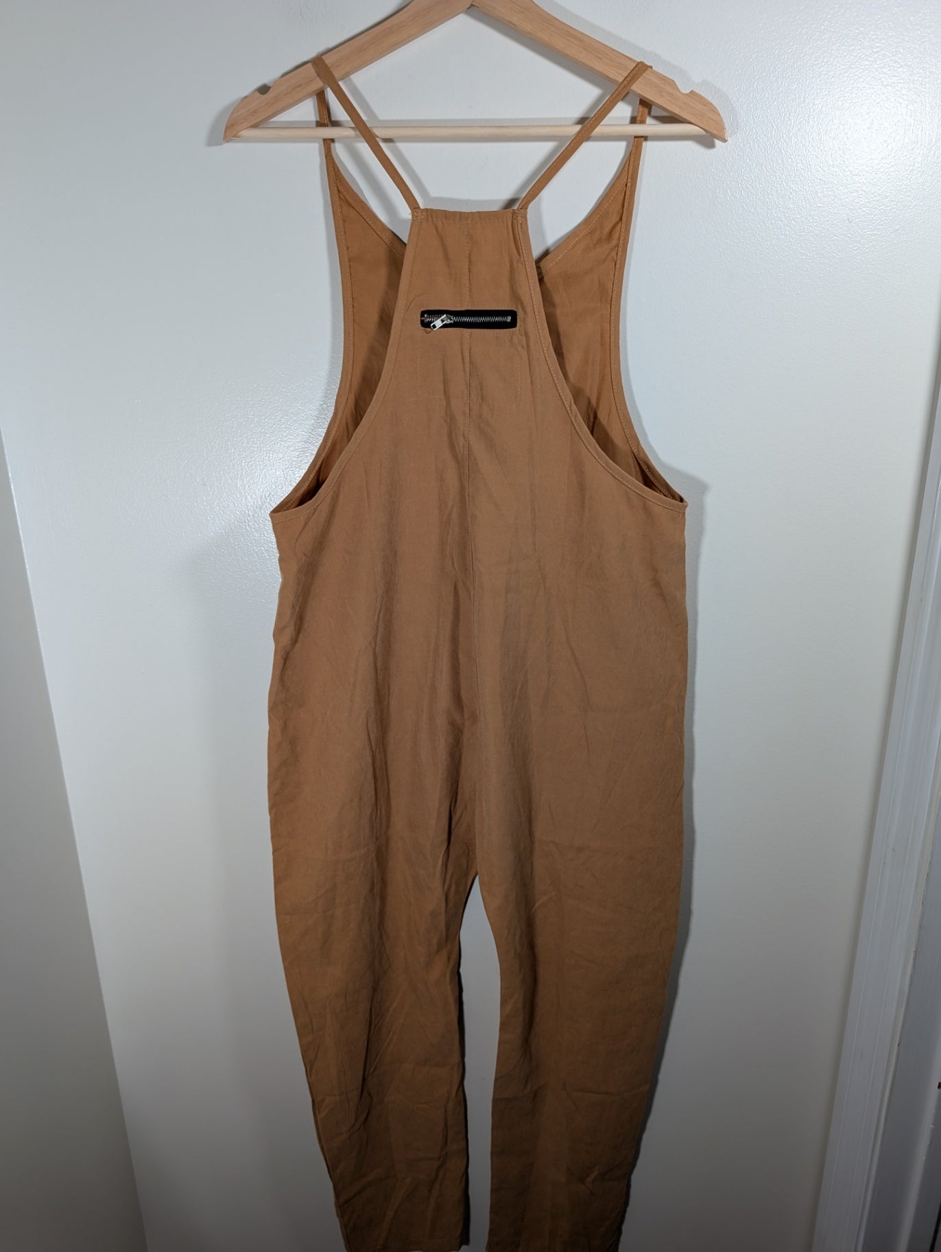 Shein tan overalls - Small