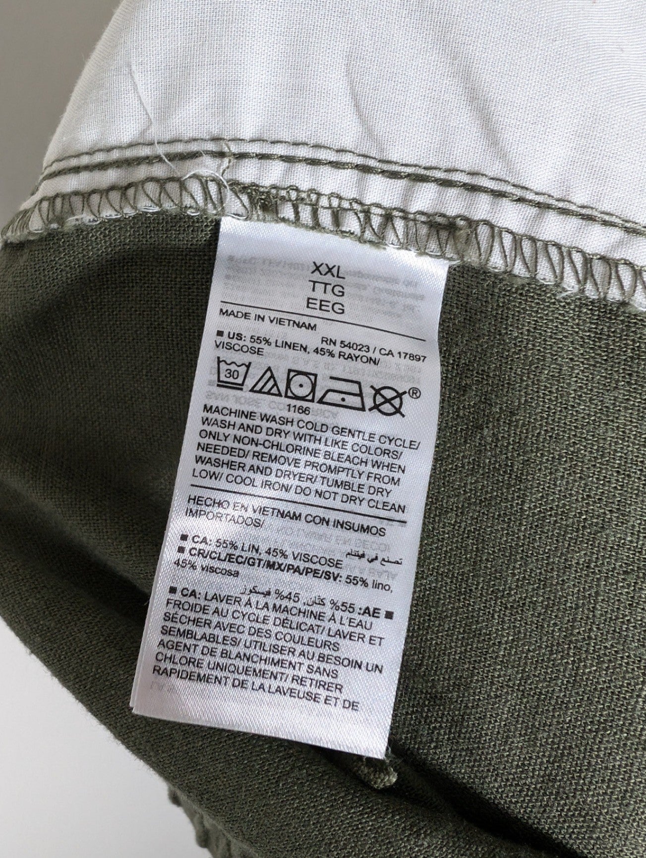 Old Navy Linen High Rise Straight - XXL