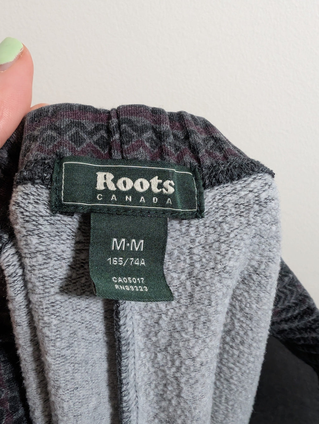 Roots geometric print joggers- Medium