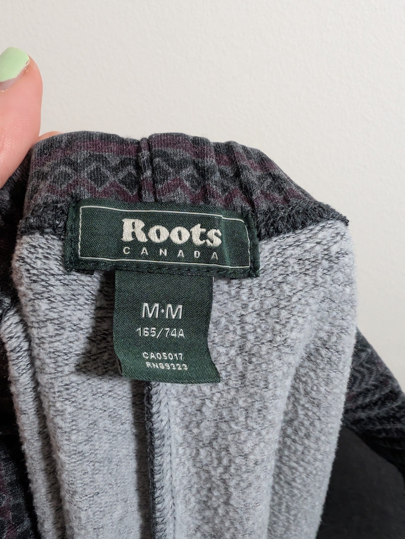Roots geometric print joggers- Medium
