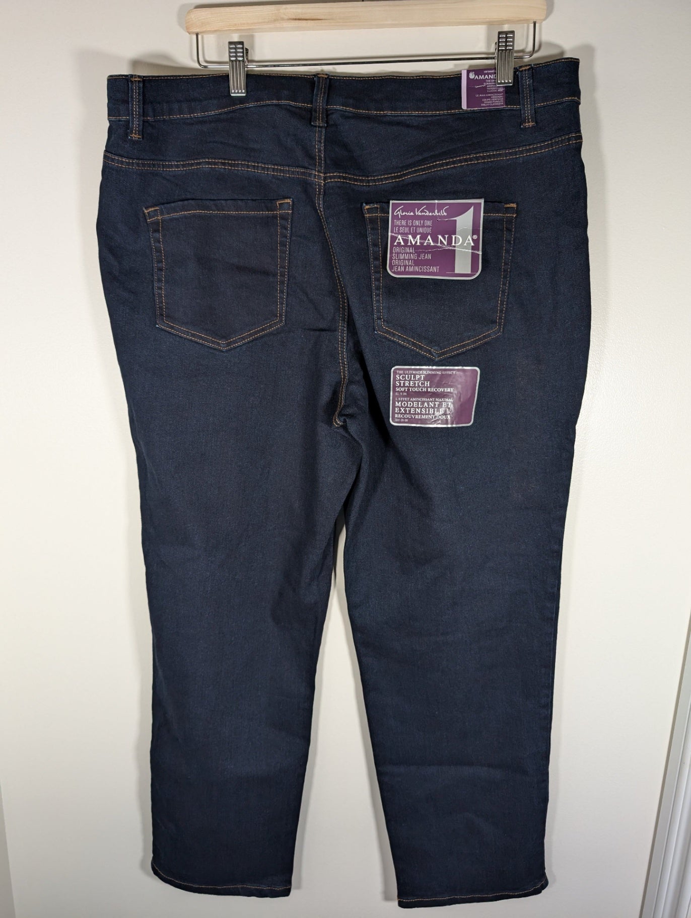 NWT Gloria Vanderbilt Original Slimming Jean - SZ 16W