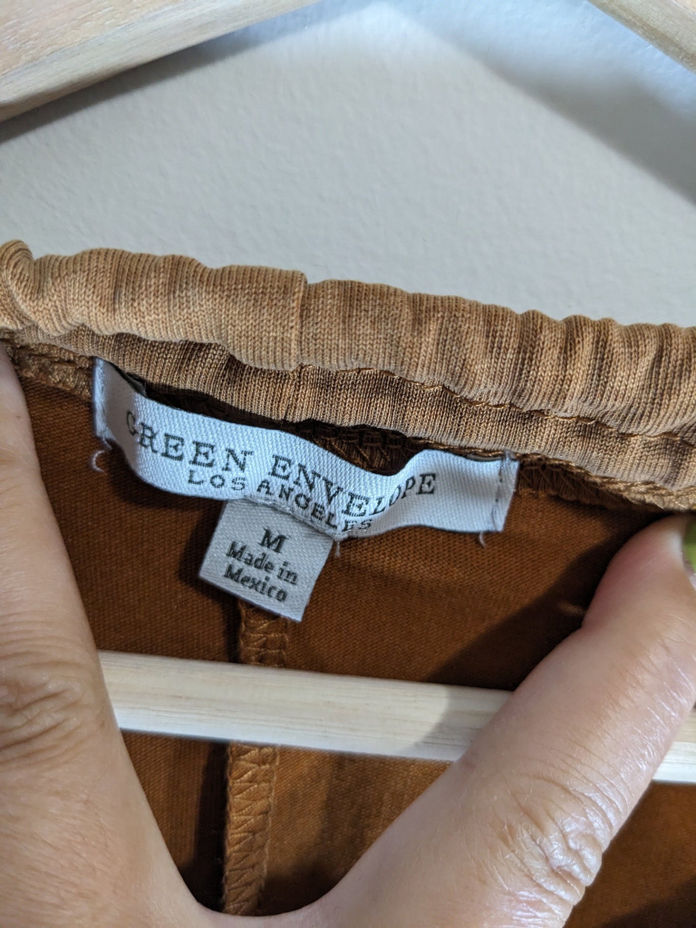 Green Envelope Brown Tank - Medium