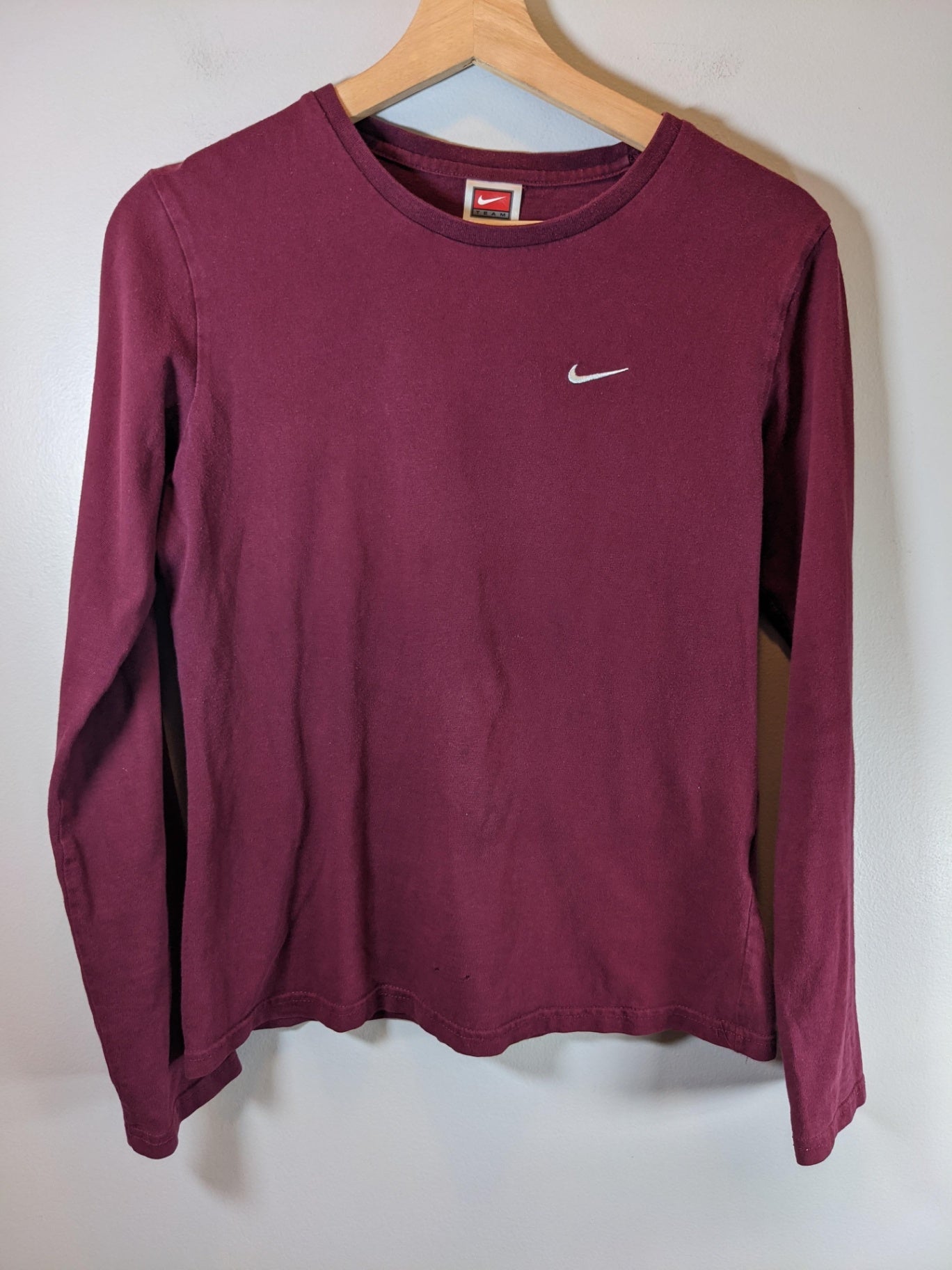 Nike Burgundy Long Sleeve - Medium