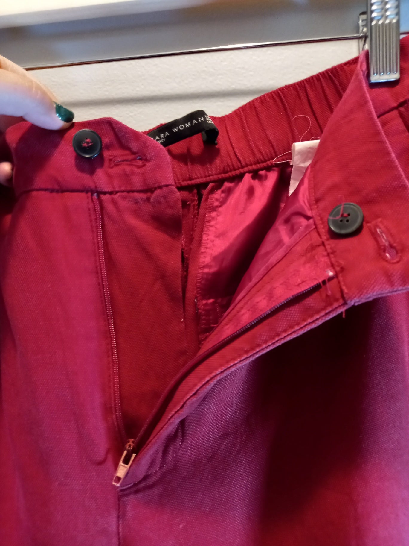 Zara Red Pants Sz XS